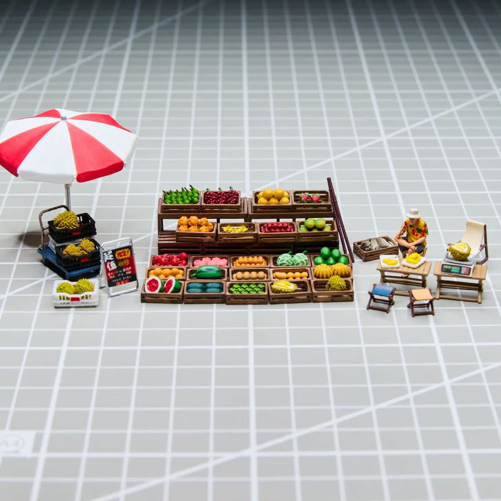 3D Printing Liquid - Kicarmod 1/64 Fruit Stand Model Kit