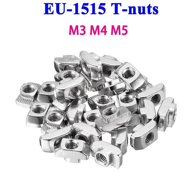 V Slot Aluminum Extrusion - 50/100pcs EU 1515 Aluminum Profile M3
