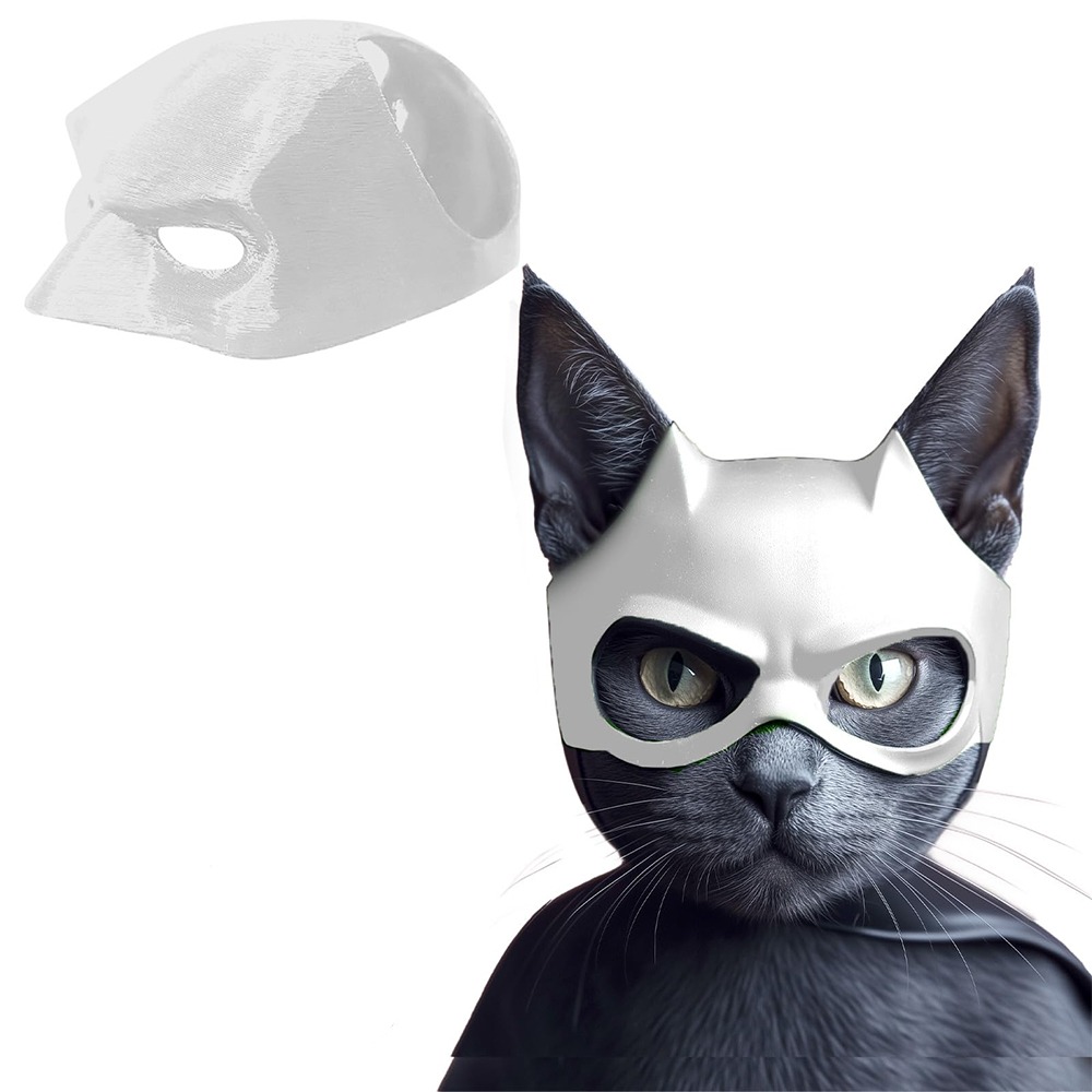 3D Printing Web - Black 3D Printing Cat Bat Mask