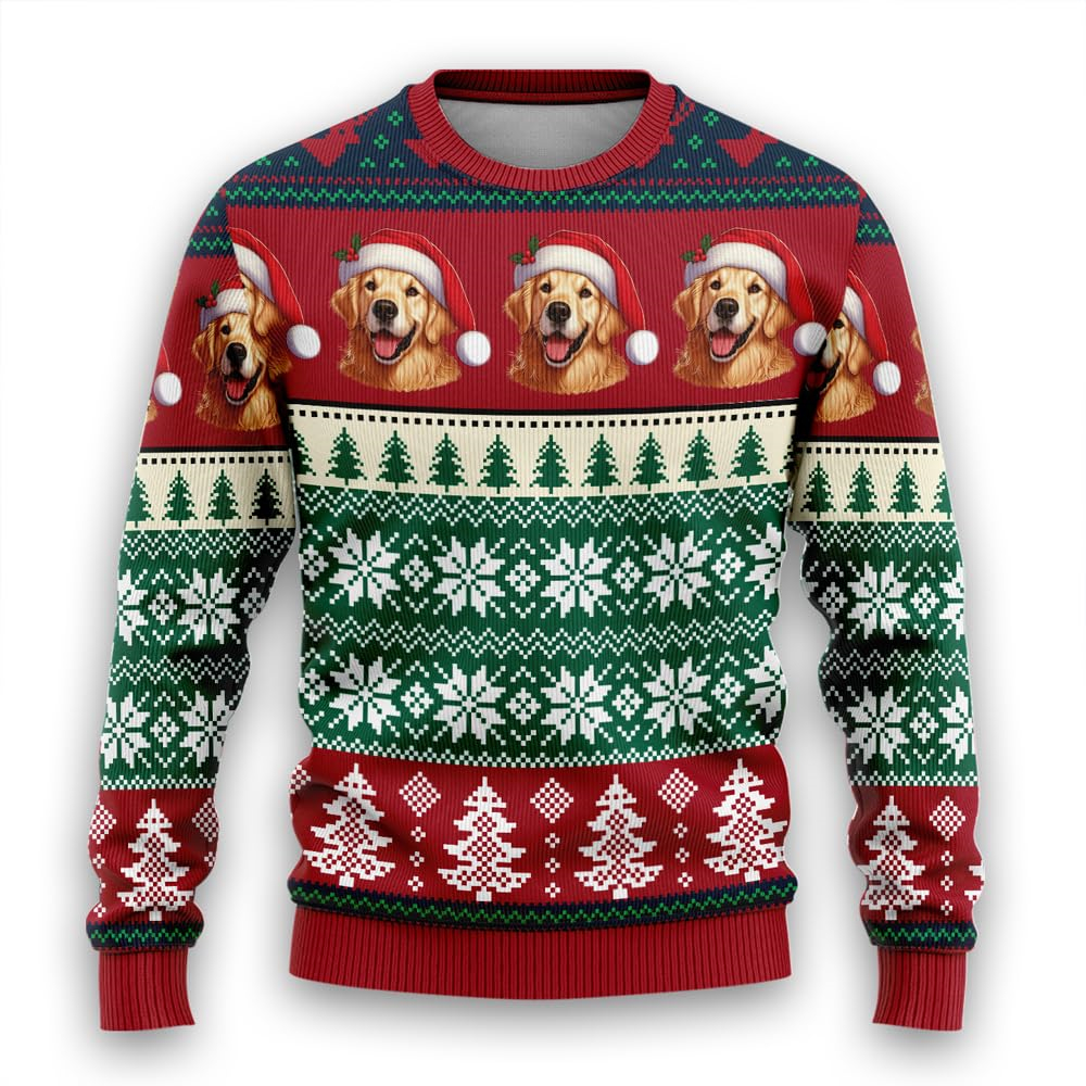 3D Printing Xmas - 2025 Pug Golden Retriever Ugly Christmas