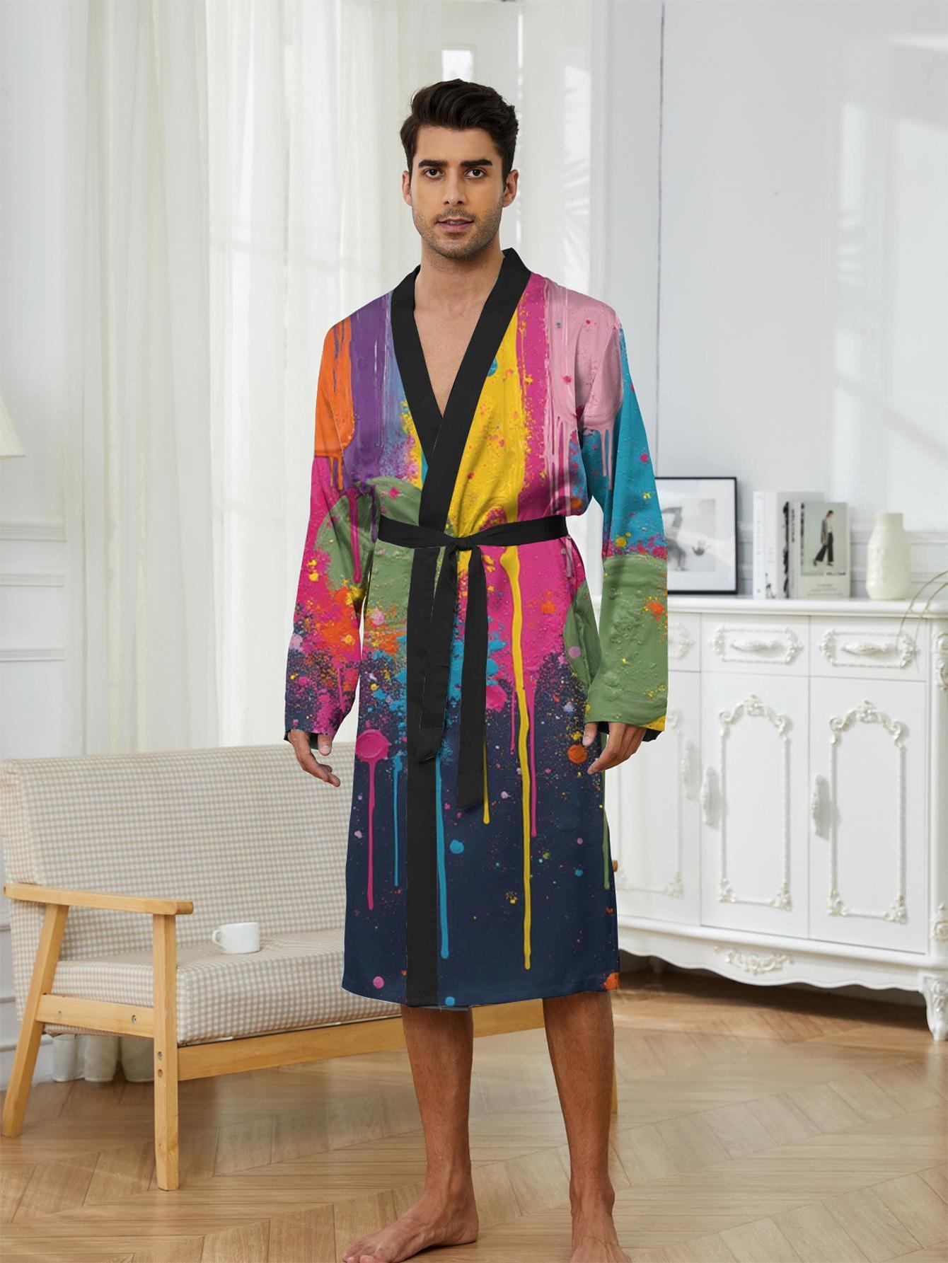 3D Printing Nerd - 1pc Men's Robe Bathrobe - 3D