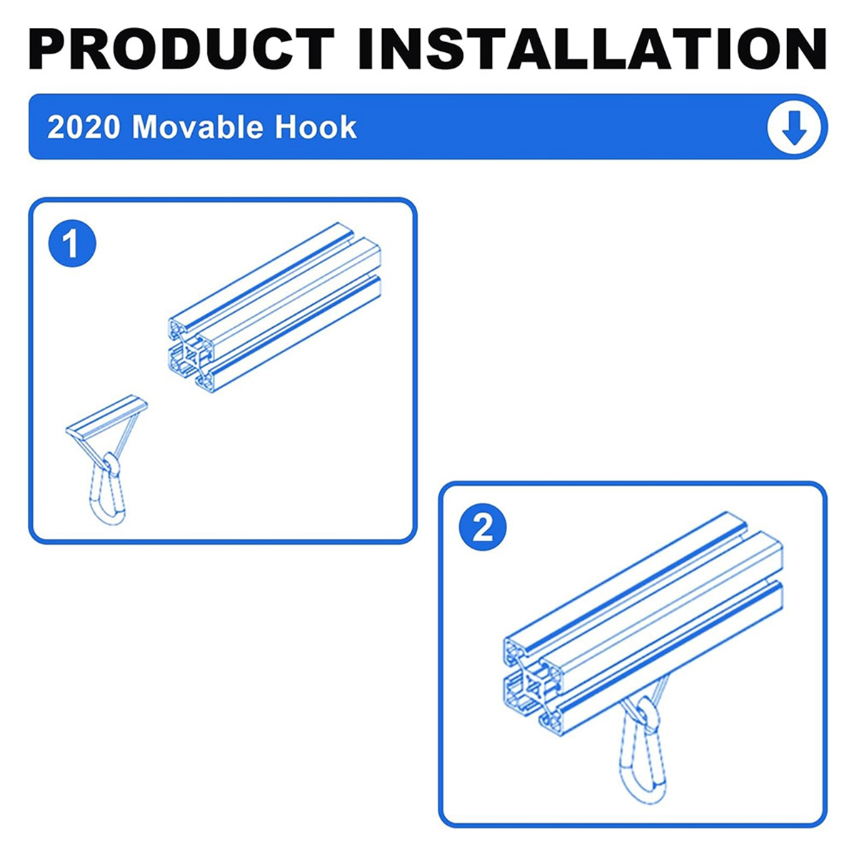 V Slot Aluminum Extrusion - ABNJ 8 Pack 2020 Extrusion Sliding
