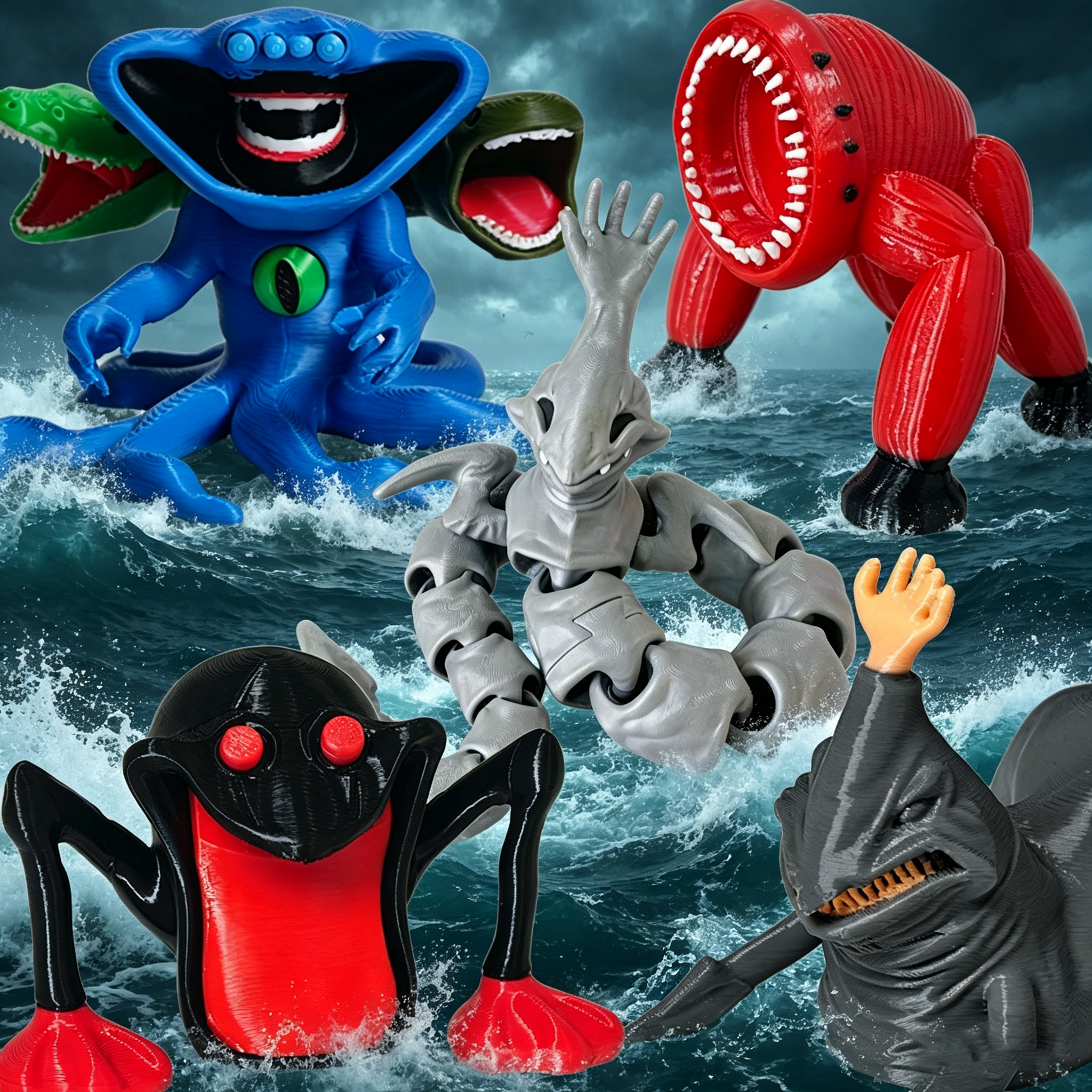 3D Printing Action Figure - New 3D Printing Sea Eater Bloop