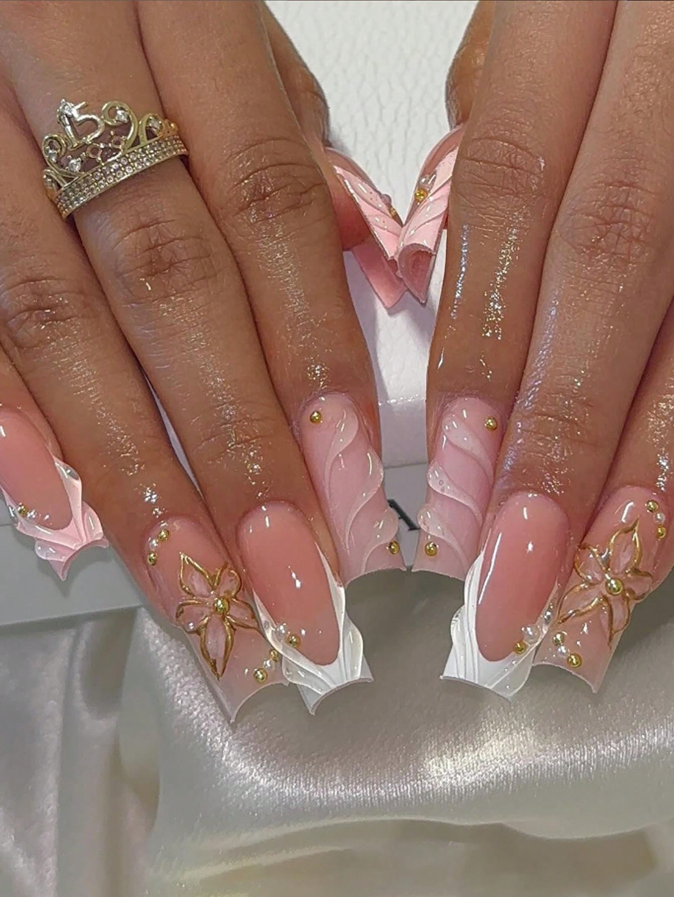 3D Printing Nails - 24pcs/Set Elegant & Gorgeous 3D Cherry