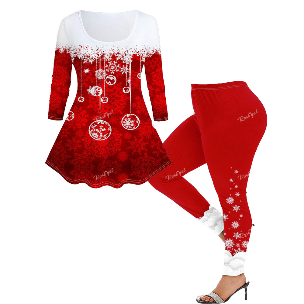 3D Printing Xmas - Plus Size Women's Christmas Outfits 3D