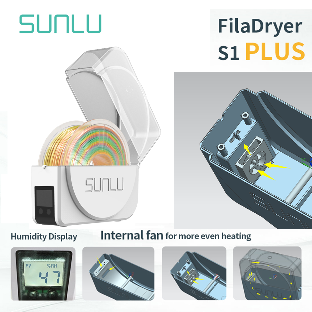 3D Printing Deck Box - SUNLU Filament Dryer S1 Plus Built-in