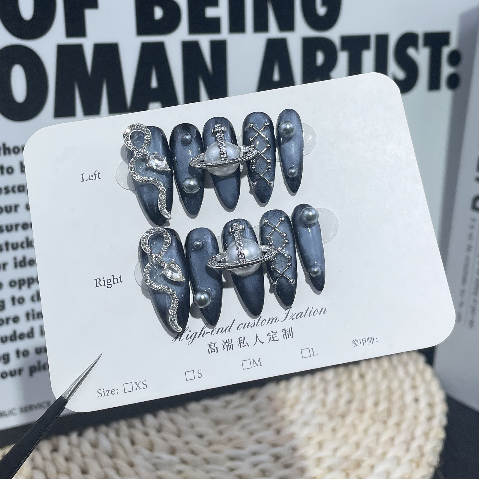 Mysterious Cosmic Press On Nai - огляд і ціна 3D Printing Nails
