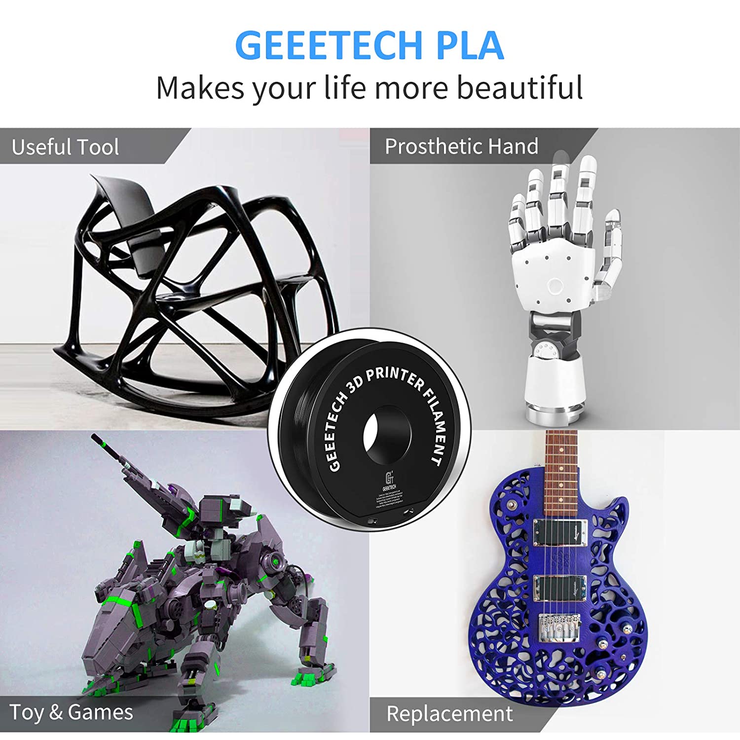 GEEETECH 1kg 1.75mm PLA/PETG/A - огляд і ціна 3D Printing Fdm