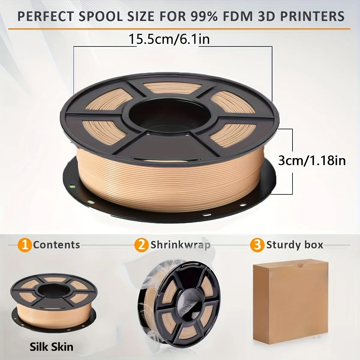 Skin Color PLA Filament 1.75Mm - огляд і ціна 3D Printing Fdm