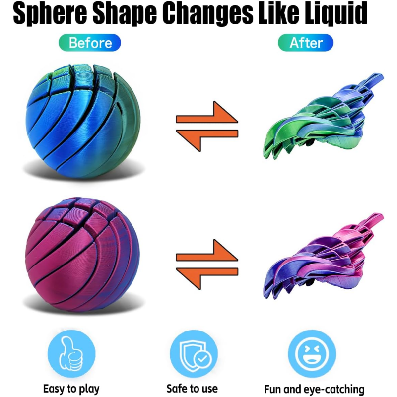 3D Printed Slime Ball Fidget T - огляд і ціна 3D Printing Liquid