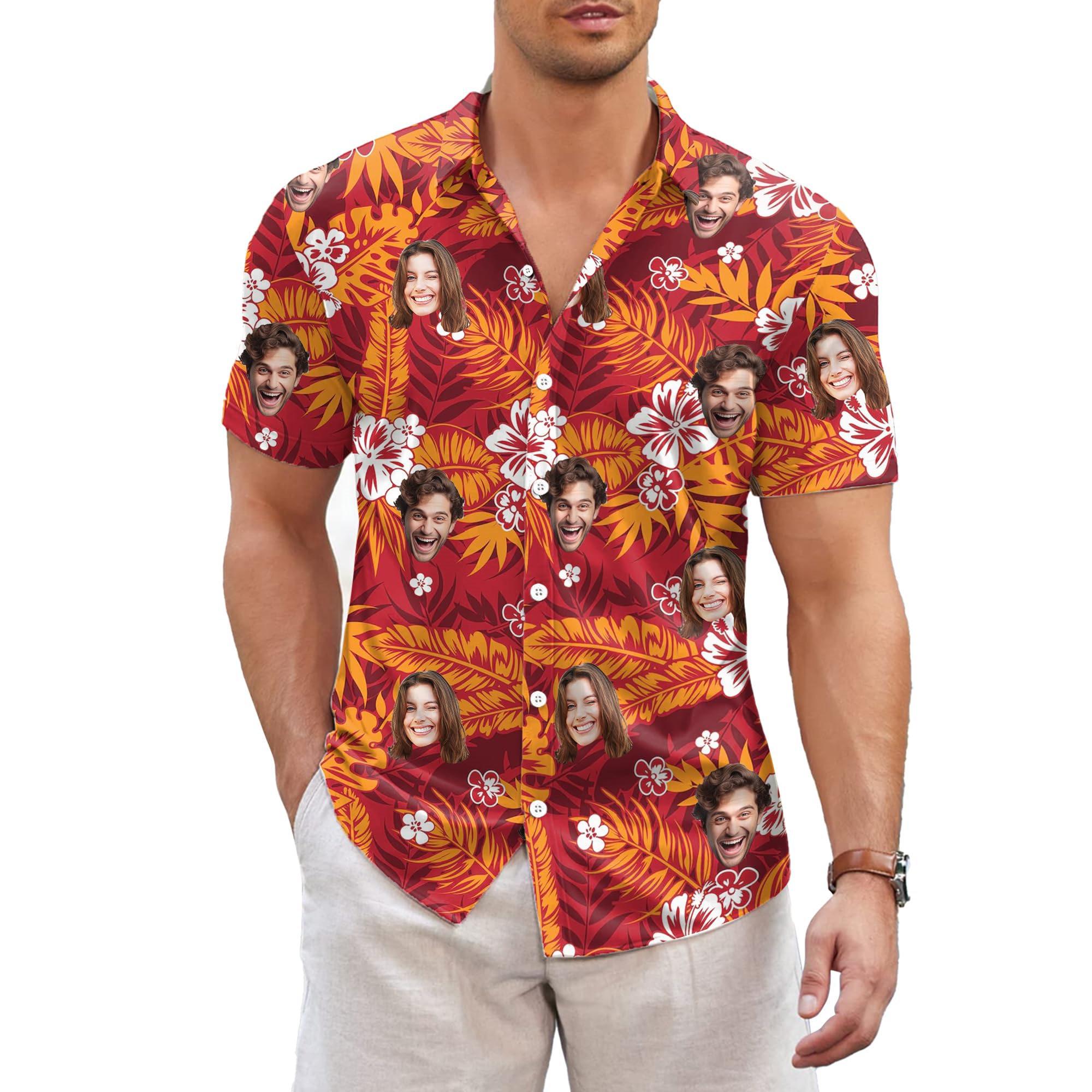 New Custom Face Hawaiian Shirt - огляд і ціна 3D Printing Foto