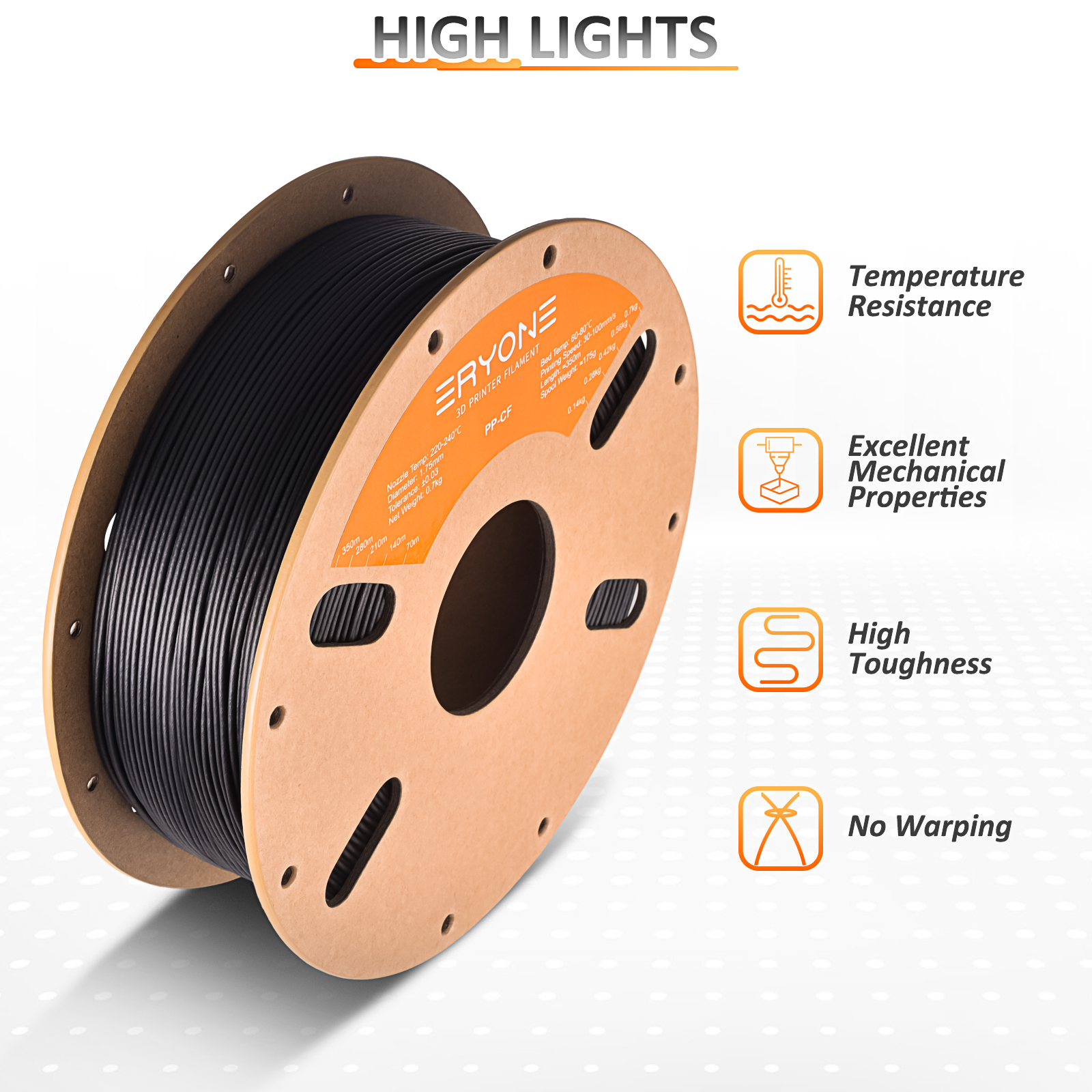 Eryone PP Carbon Fiber 0.7kg/P - огляд і ціна 3D Printing Fdm
