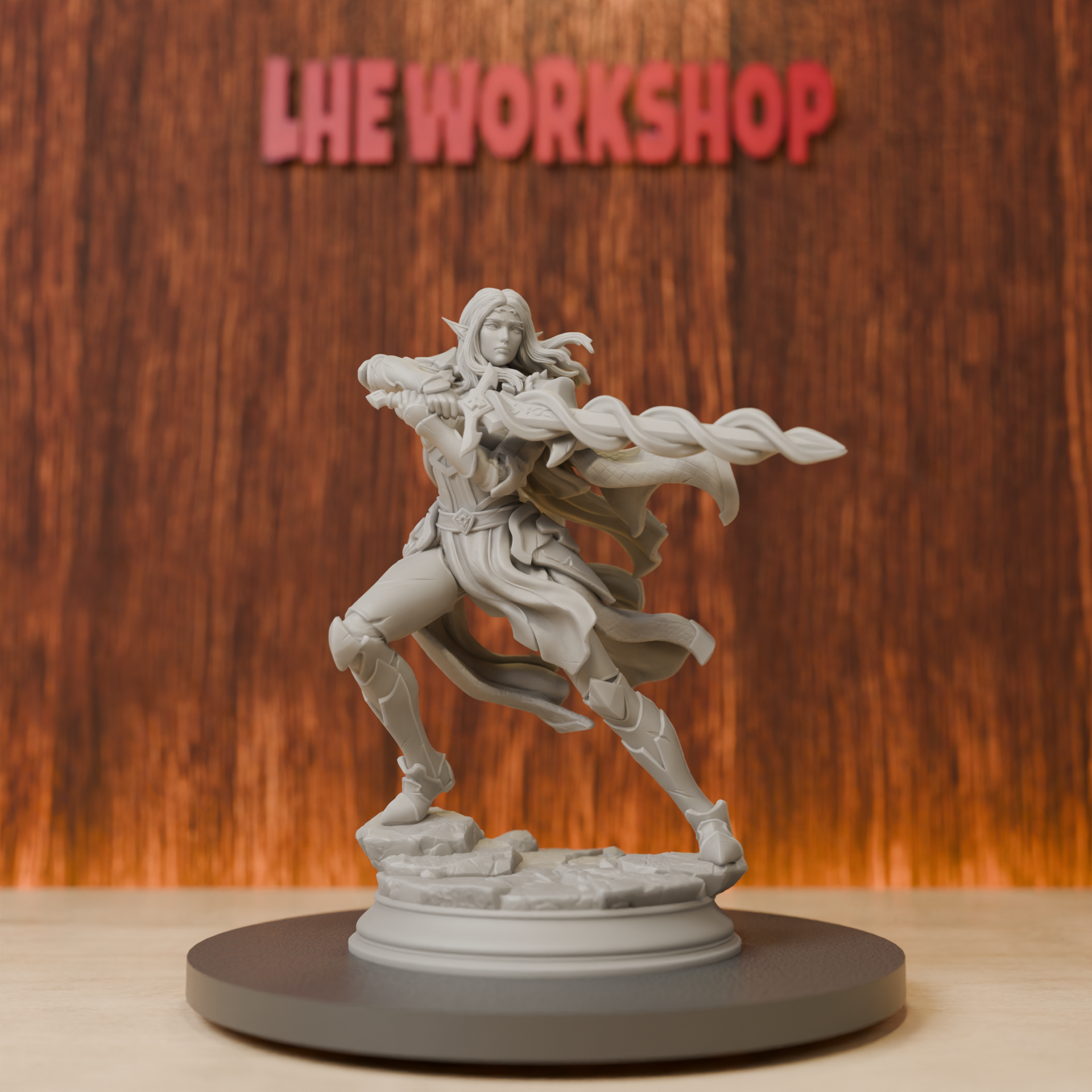 Female Elf Eldritch Knight Min - огляд і ціна 3D Printing Liquid