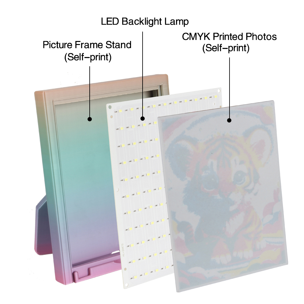 For Bambu Lab Lithophane Led P - огляд і ціна 3D Printing Foto