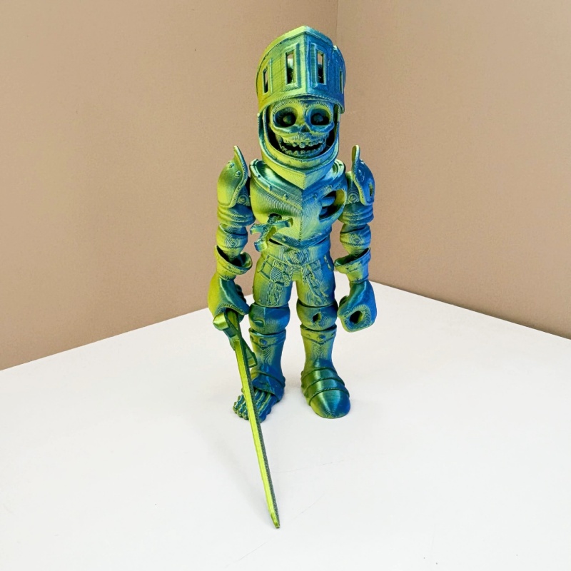 3D Printed Skeleton Knight Act - огляд і ціна 3D Printing Action Figure
