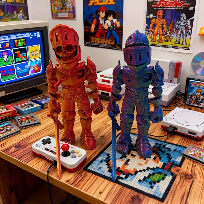 3D Printed Skeleton Knight Act - огляд і ціна 3D Printing Action Figure