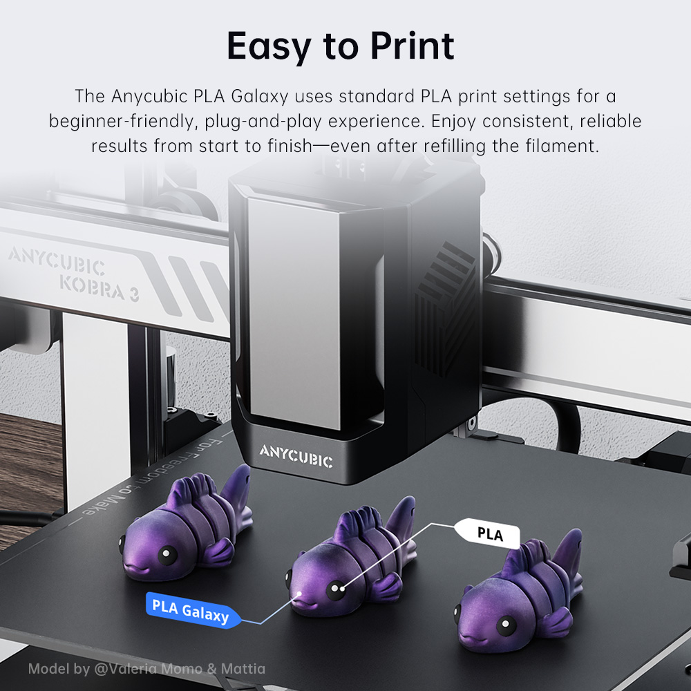 ANYCUBIC PLA Galaxy Filament S - огляд і ціна 3D Printing Fdm