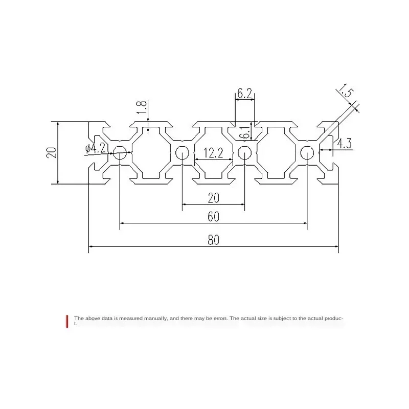 2080 V-Slot Extrusion  Europea - огляд і ціна V Slot Aluminum Extrusion