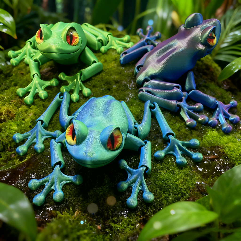 3D Printed Frog Statue, Flexib - огляд і ціна 3D Printing Action Figure