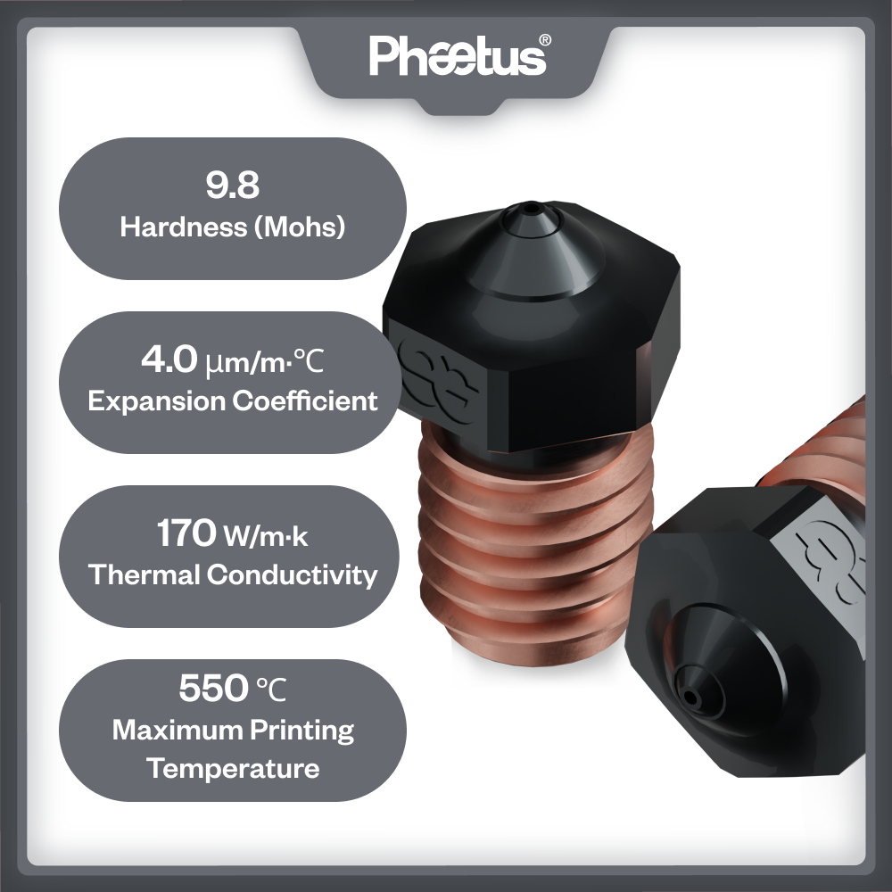 Phaetus Silicon Carbide V6 Noz - огляд і ціна 3D Printing News