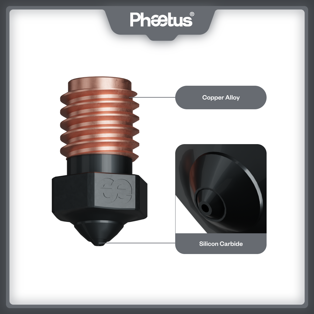 Phaetus Silicon Carbide V6 Noz - огляд і ціна 3D Printing News
