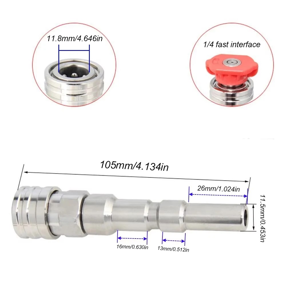 5Pcs Color High Pressure Nozzl - огляд і ціна Nozzle Cleaning Kit