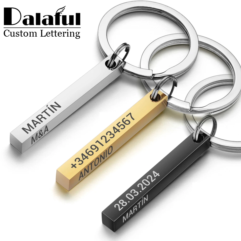 Personalized 3D Bar Keychain E - огляд і ціна 3D Printing Gold