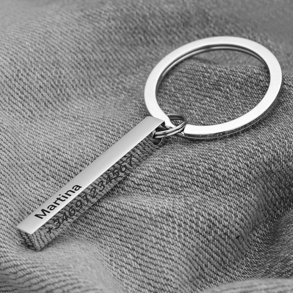 Personalized 3D Bar Keychain E - огляд і ціна 3D Printing Gold