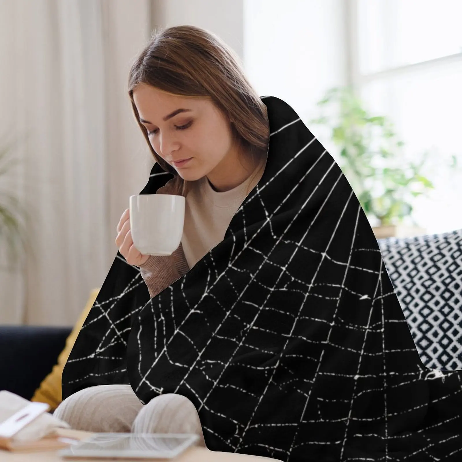 Spider Web Throw Blanket Fluff - огляд і ціна 3D Printing Web