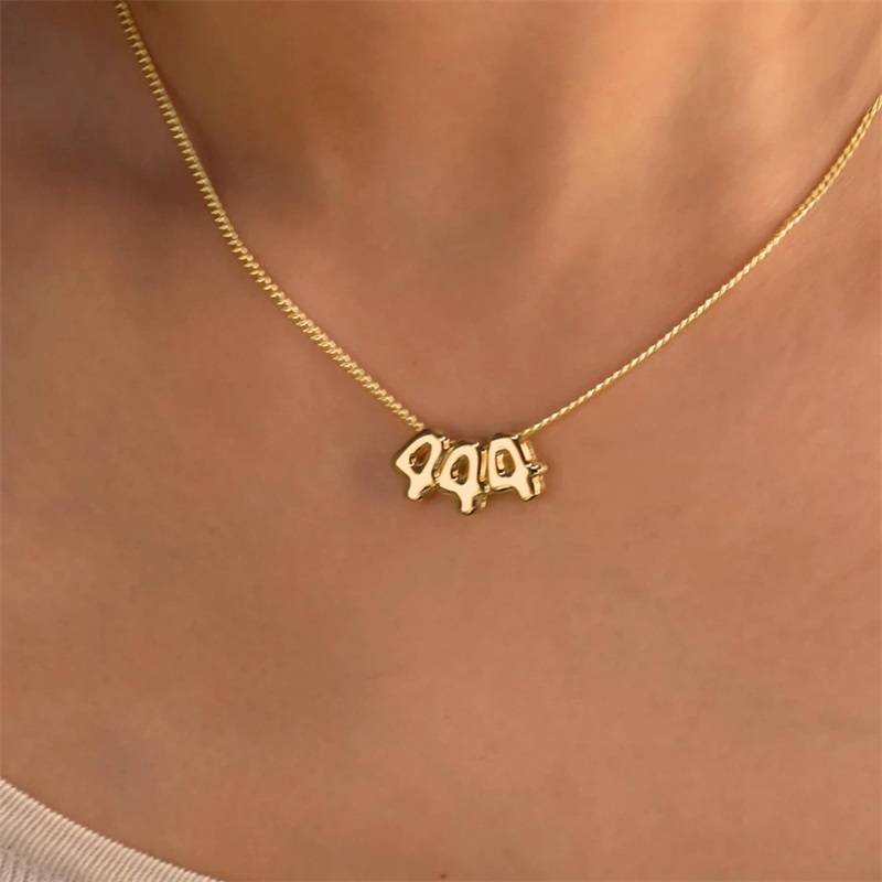 Personalized 3D Bubble Letter  - огляд і ціна 3D Printing Gold