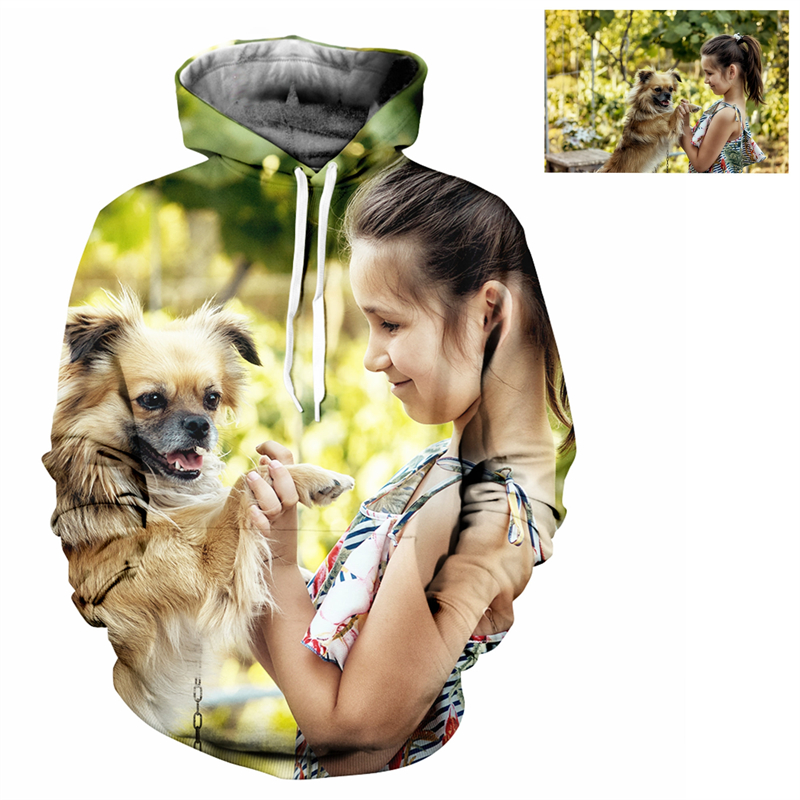 Custom 3D Print Hoodie For Men - огляд і ціна 3D Printing Foto