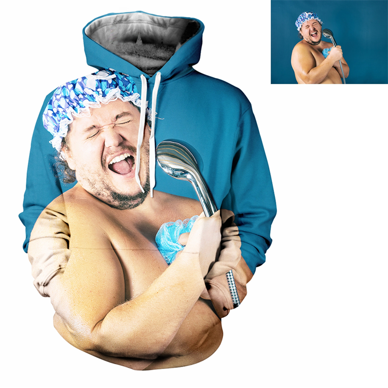 Custom 3D Print Hoodie For Men - огляд і ціна 3D Printing Foto