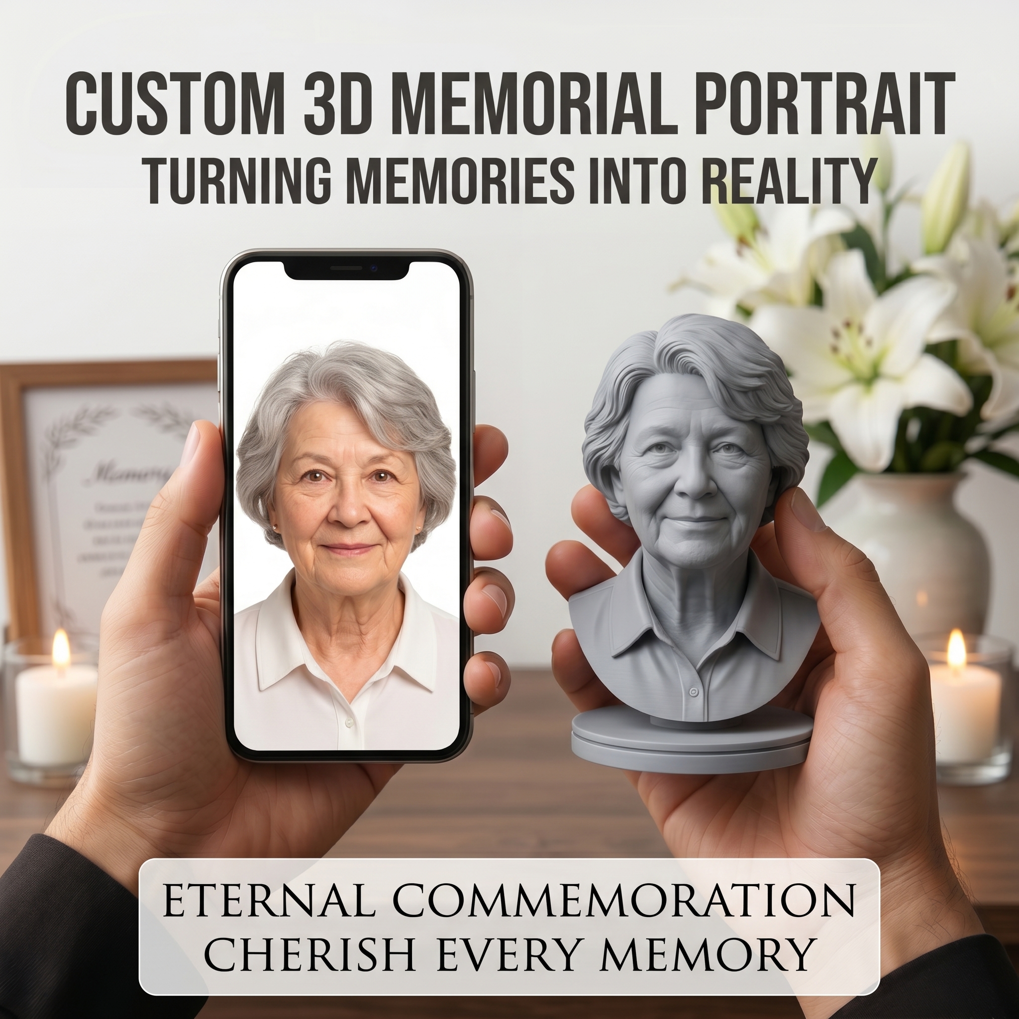 Personalized 3D Printed Bust F - огляд і ціна 3D Printing Liquid