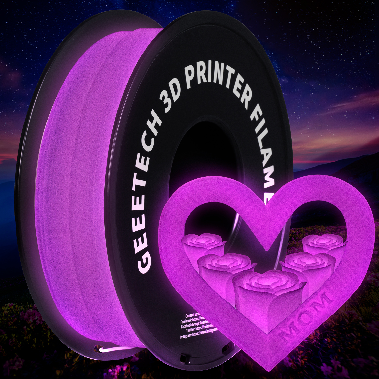 GEEETECH Luminous PLA Filament - огляд і ціна 3D Printing Fdm