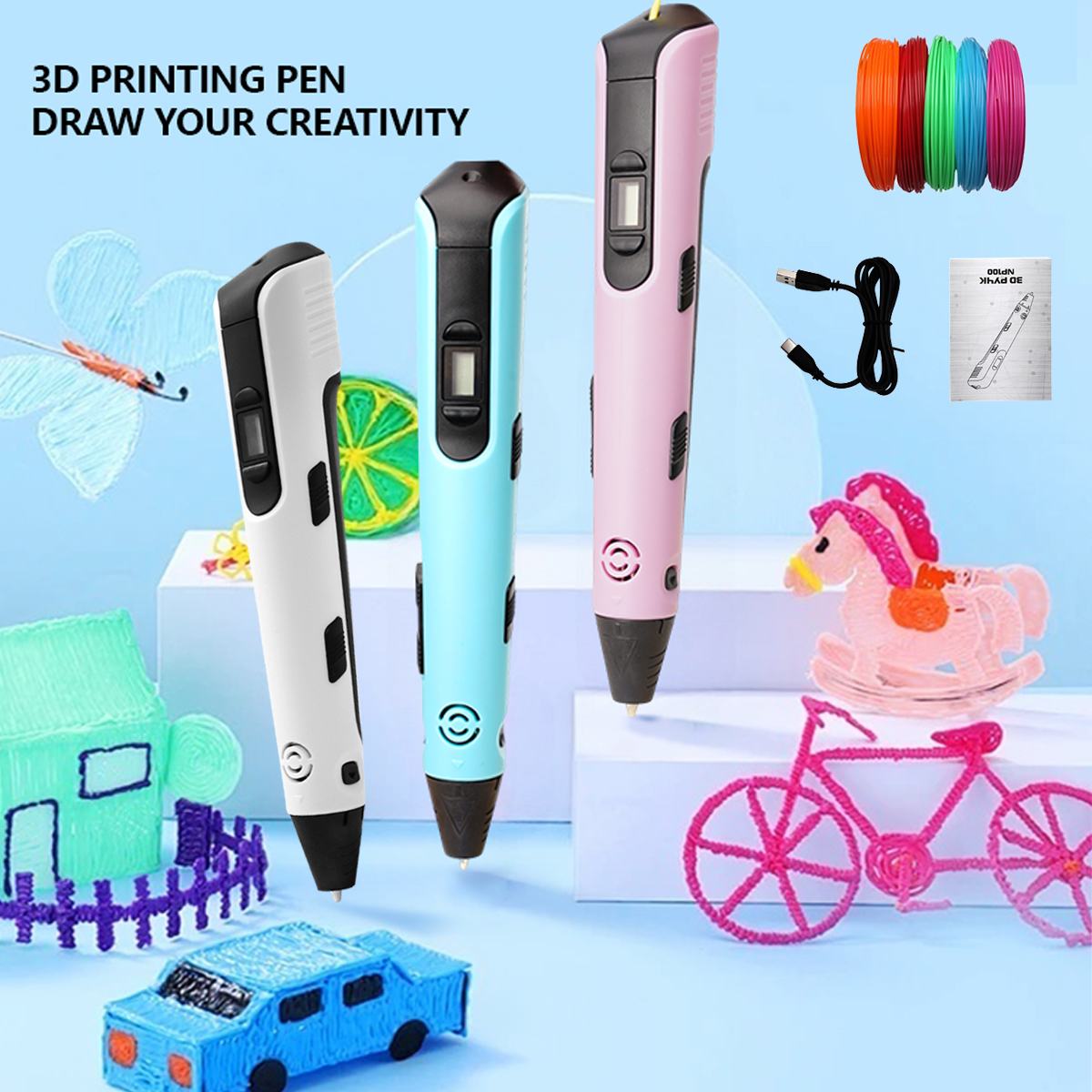 Upgraded 3D Printing Pen 9 Met - огляд і ціна 3D Printing News