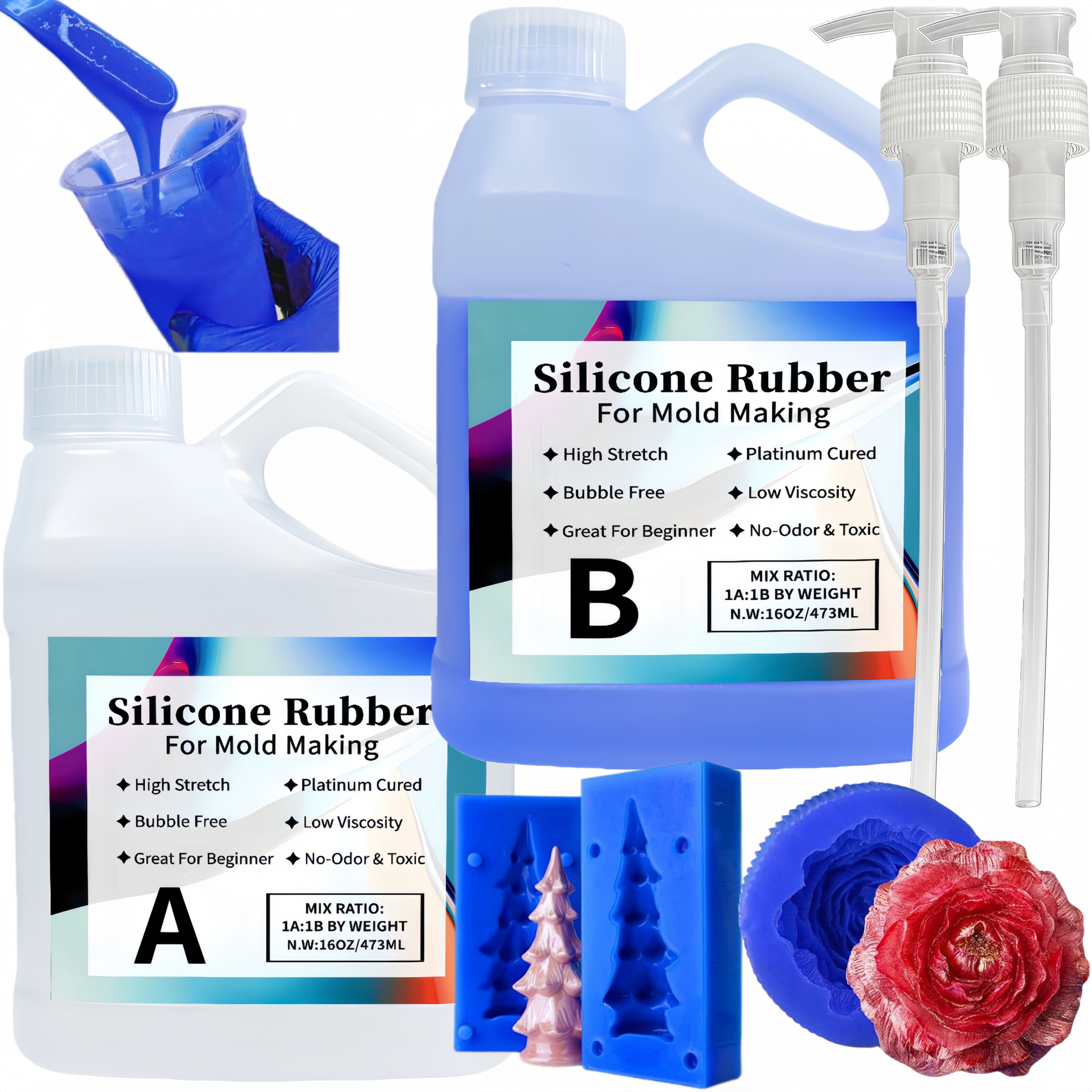 Platinum-Cured 15A Liquid Sili - огляд і ціна 3D Printing Liquid
