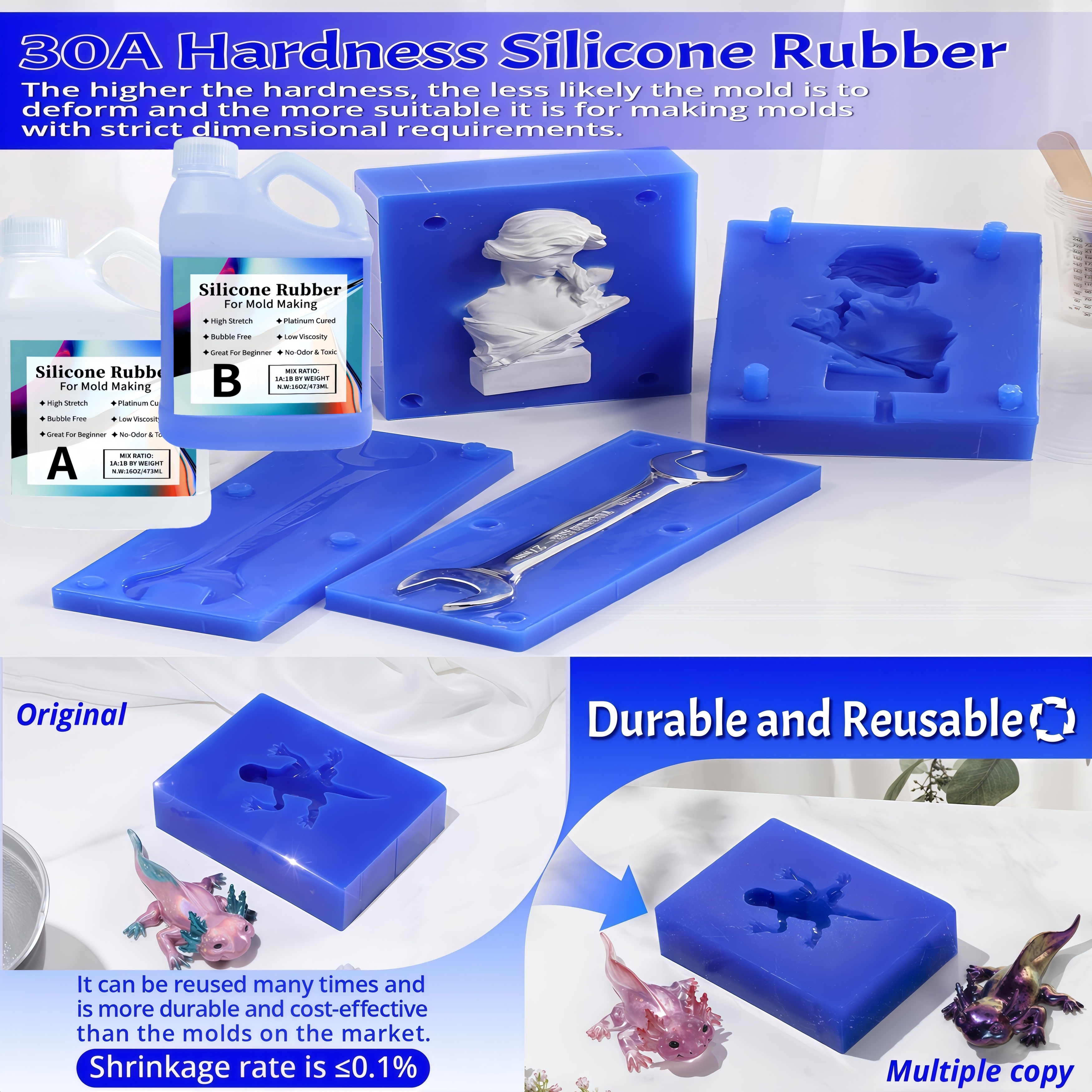 Platinum-Cured 15A Liquid Sili - огляд і ціна 3D Printing Liquid