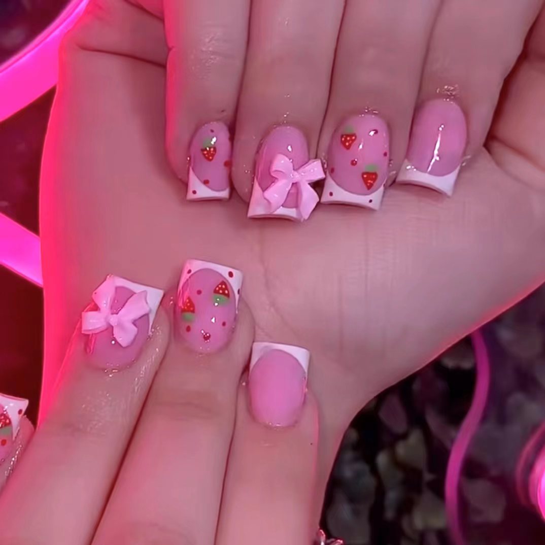 24pcs Red Strawberry Designs F - огляд і ціна 3D Printing Nails
