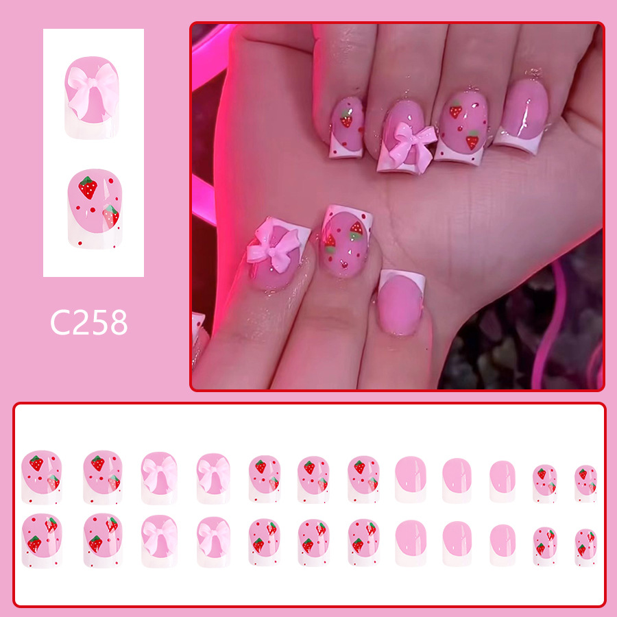 24pcs Red Strawberry Designs F - огляд і ціна 3D Printing Nails