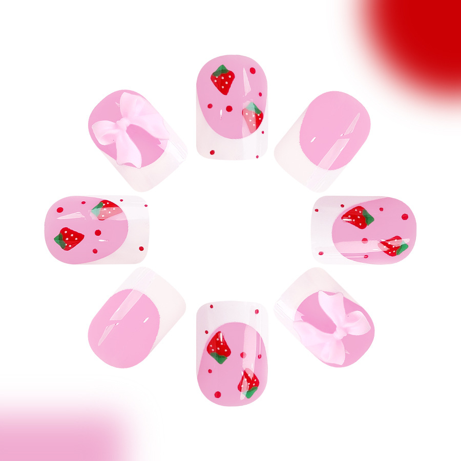 24pcs Red Strawberry Designs F - огляд і ціна 3D Printing Nails