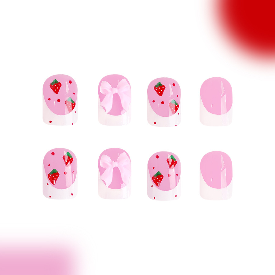 24pcs Red Strawberry Designs F - огляд і ціна 3D Printing Nails