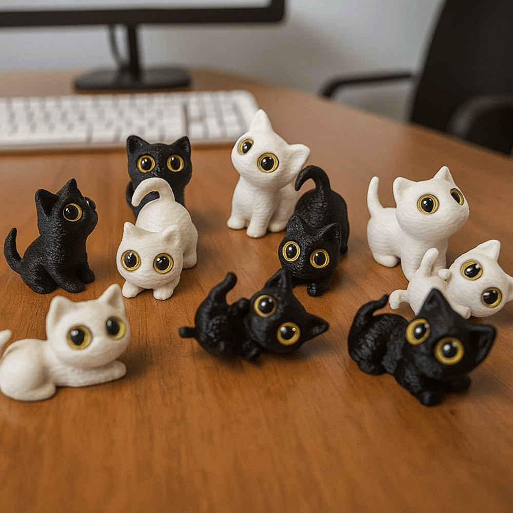 PLA Halloween Cat Anime Figure - огляд і ціна 3D Printing Liquid