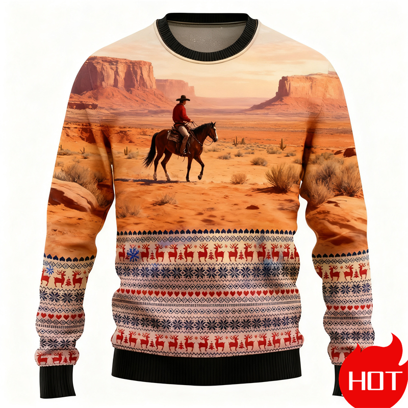 Western Cowboy Ugly Christmas  - огляд і ціна 3D Printing Xmas