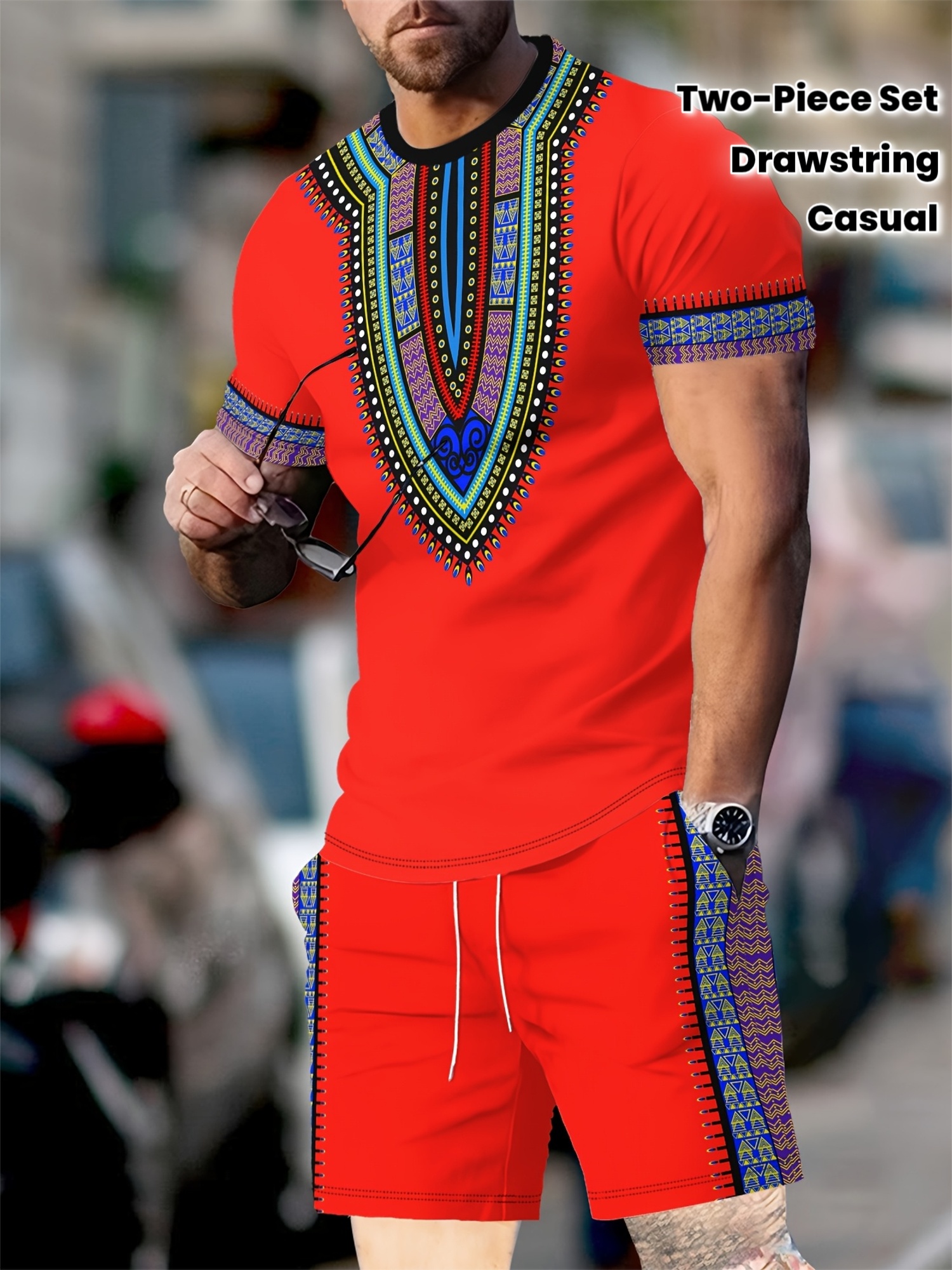 New Men's Suits African Dashik - огляд і ціна 3D Printing Custom