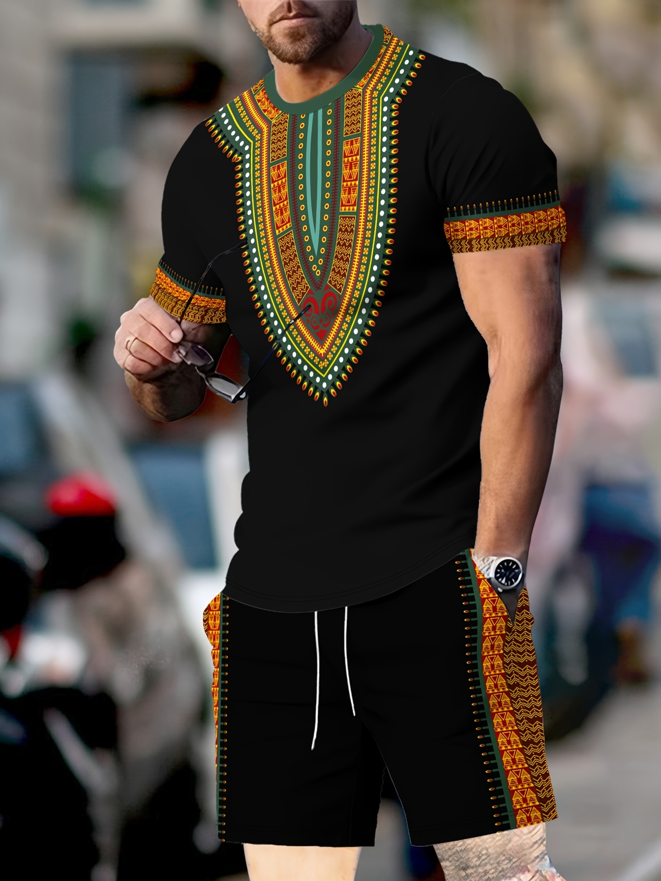 New Men's Suits African Dashik - огляд і ціна 3D Printing Custom