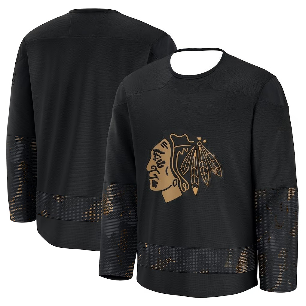 Hockey Jersey - Black with Gol - огляд і ціна 3D Printing Gold