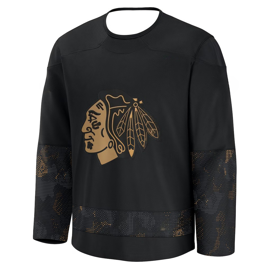 Hockey Jersey - Black with Gol - огляд і ціна 3D Printing Gold