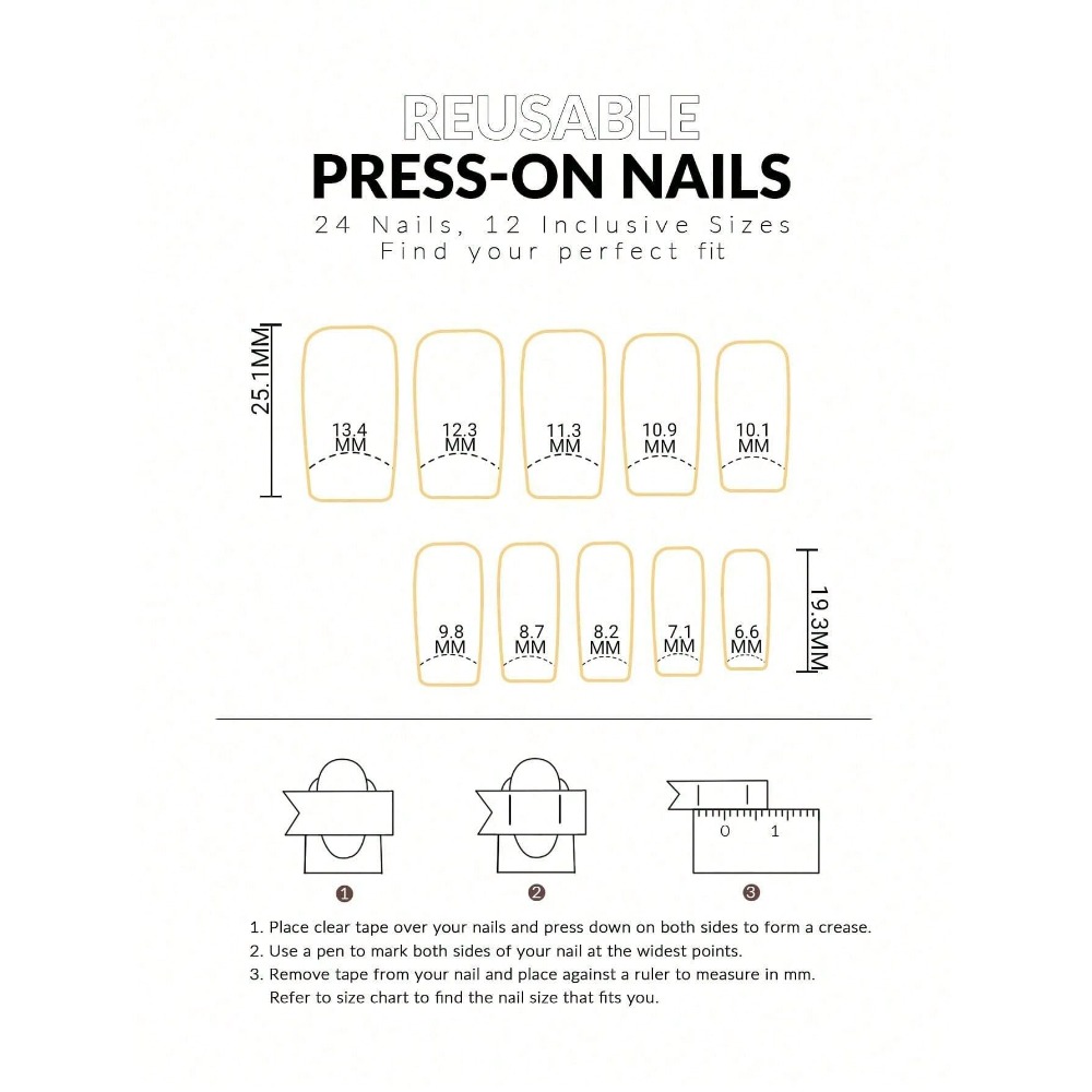 24pcs/Set Y2K Nail Stickers, F - огляд і ціна 3D Printing Nails