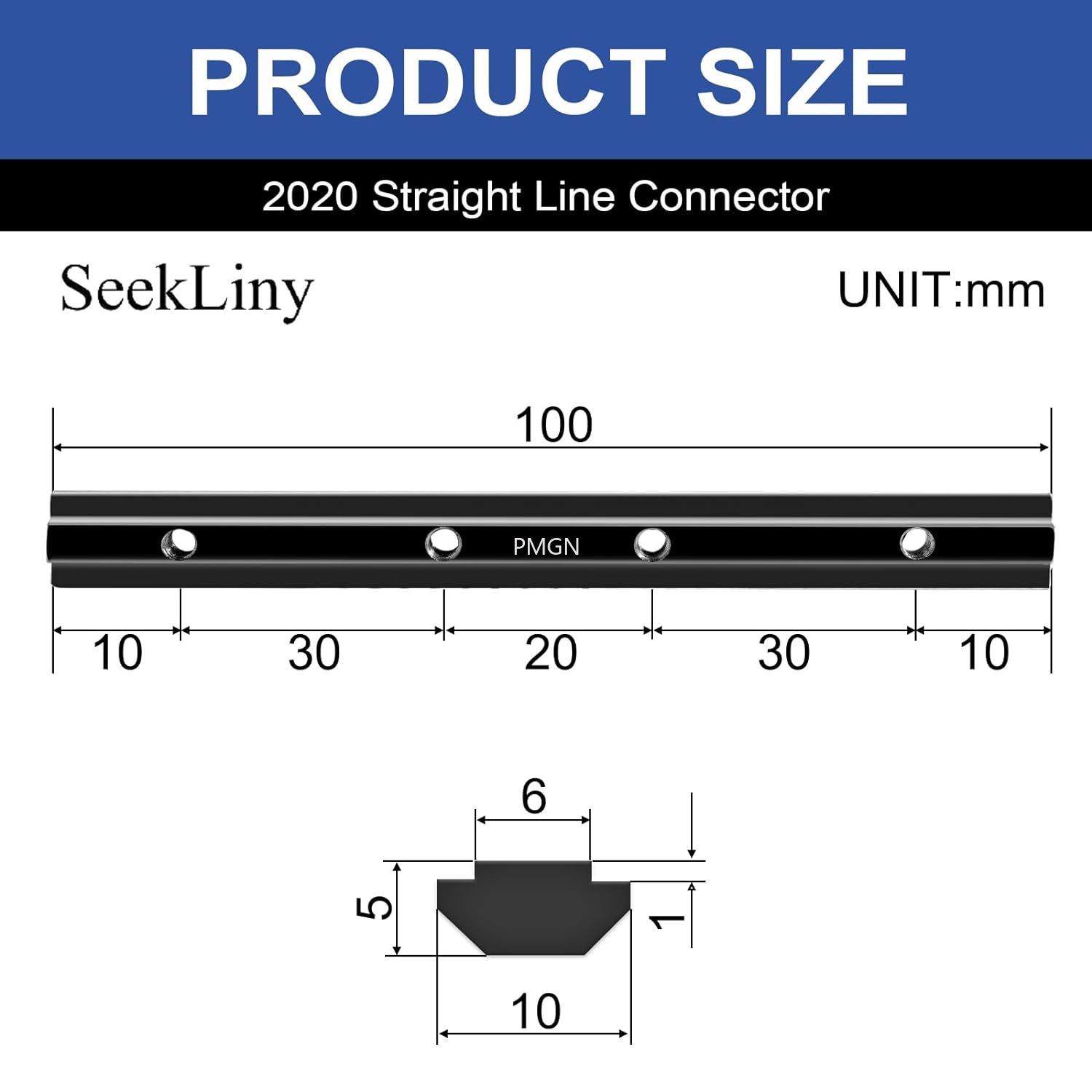 10pcs 2020 Staight Connector C - огляд і ціна V Slot Aluminum Extrusion