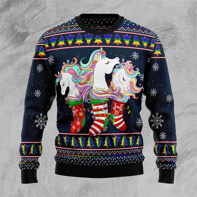 2026 New Unicorn Graphic Unise - огляд і ціна 3D Printing Xmas
